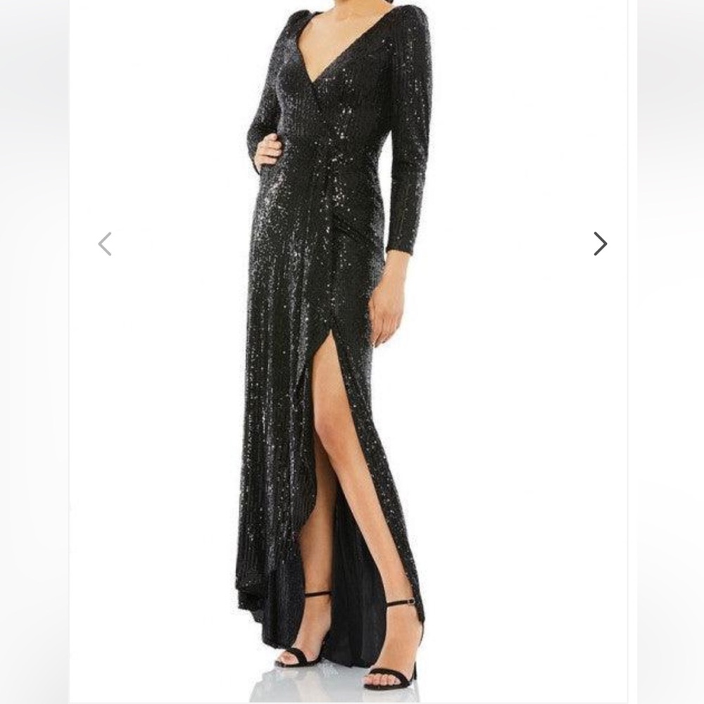 Beautiful fully sequined black gown